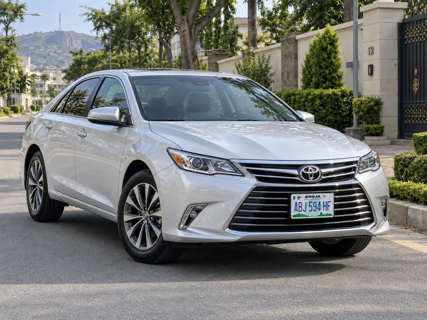Silver Toyota Avalon 2017 self drive rental Abuja